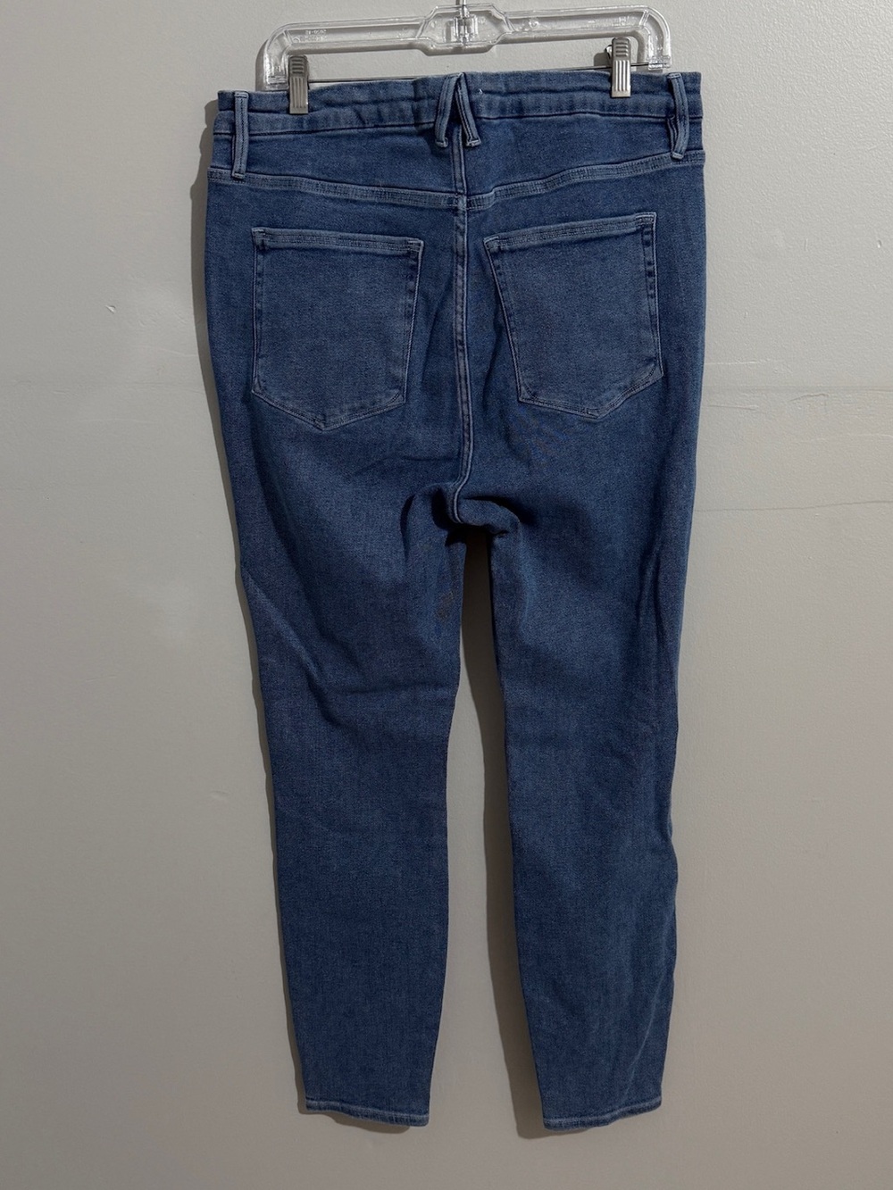 Good American Good Waist Jeans Womens 16 Exposed Zip Skinny Organic Cotton - Picture 3 of 10